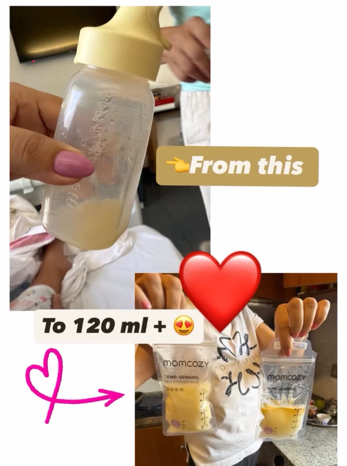 Message from a mother after breastfeeding support