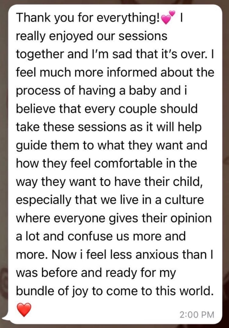 Message from a mother after breastfeeding support