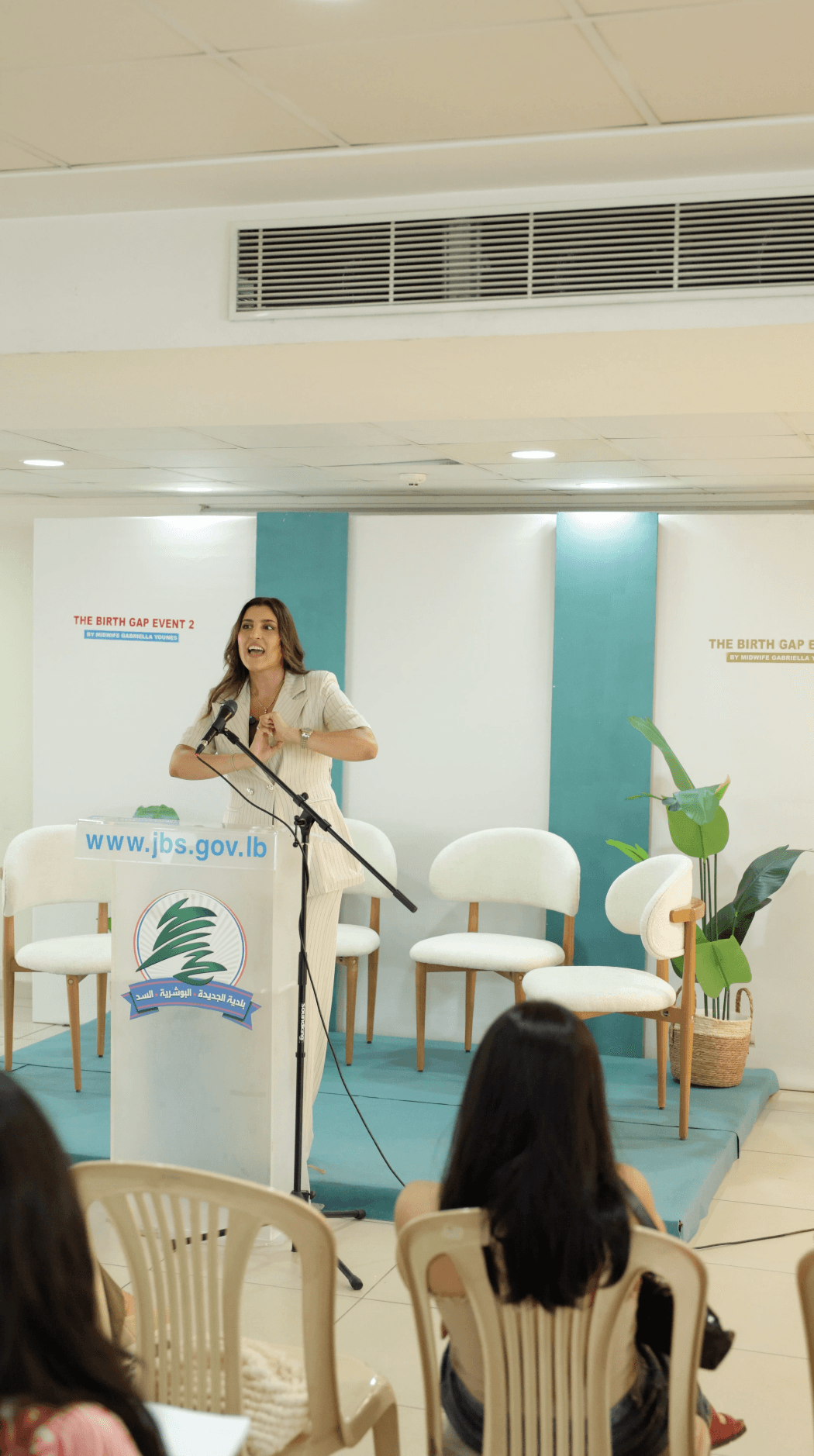 The Birth Gap Event, Antelias - women attending a talk on birth