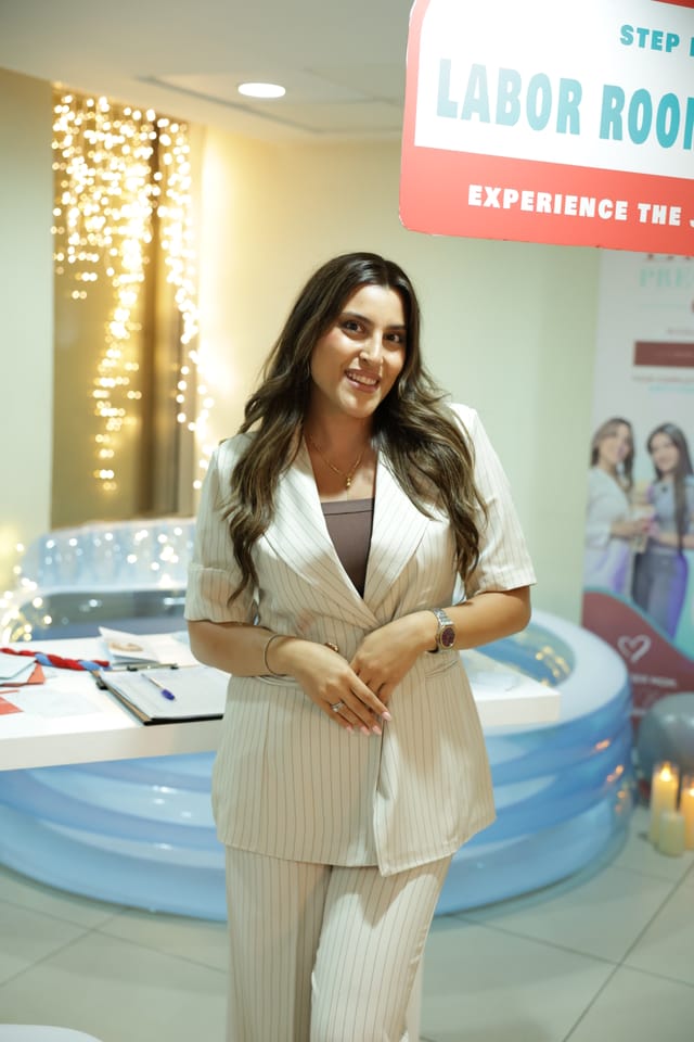 Gabriella Younes leading a birth preparation session