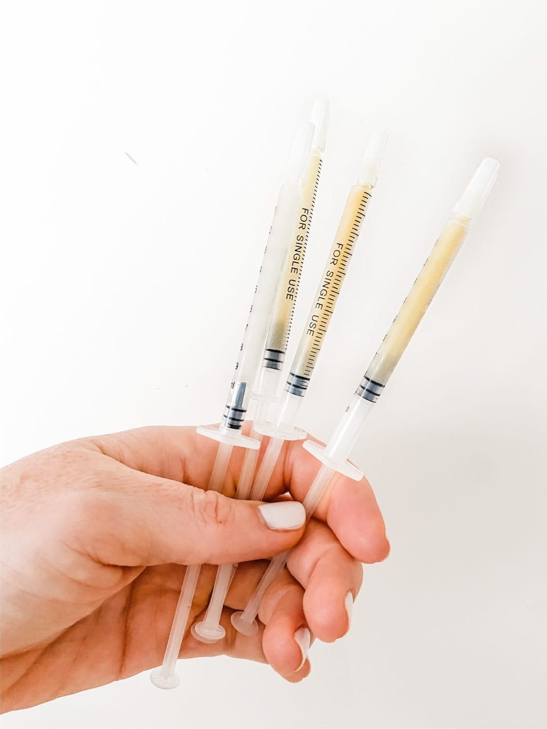 Colostrum harvesting tubes prepared before birth