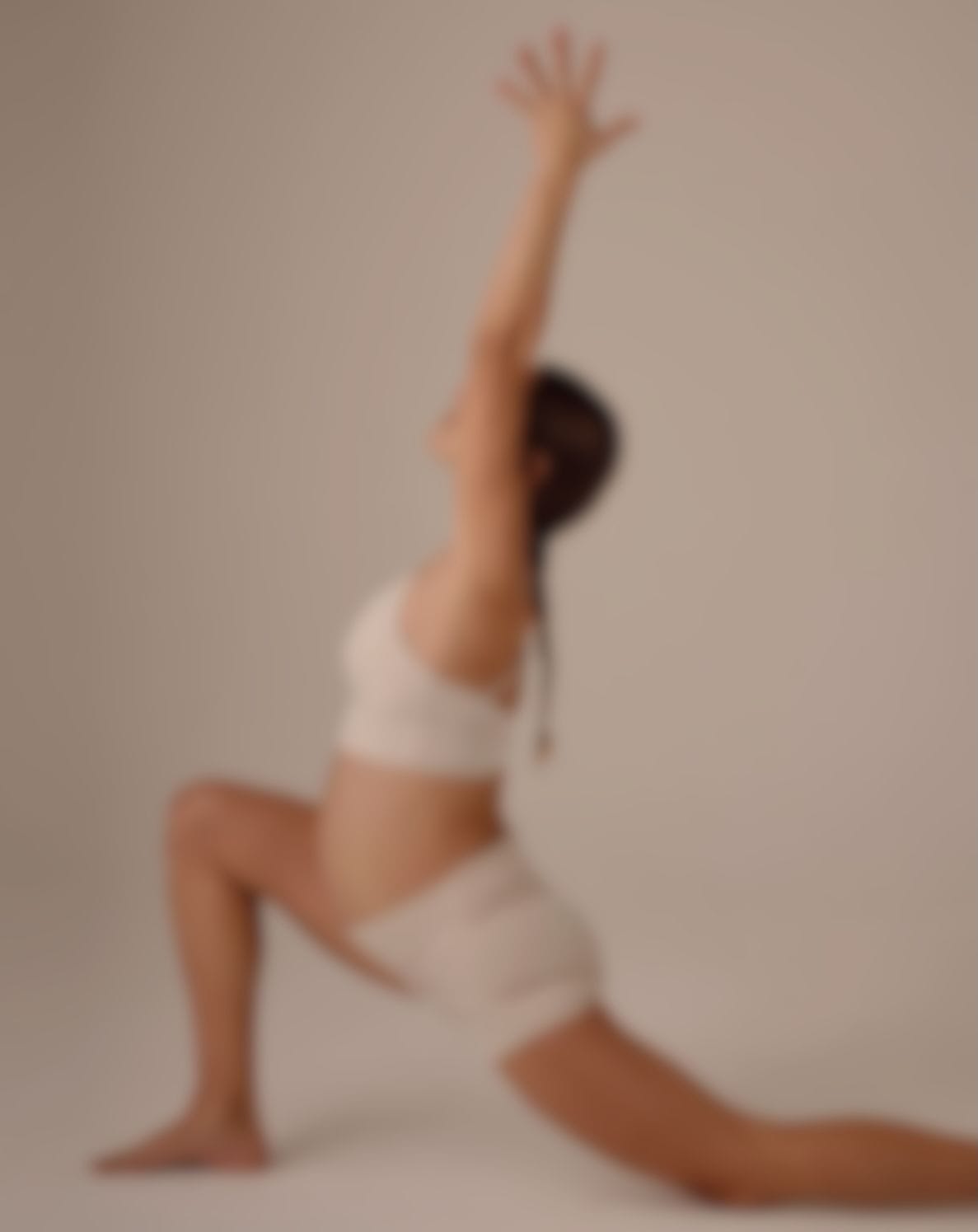 Pregnant woman during a prenatal workout